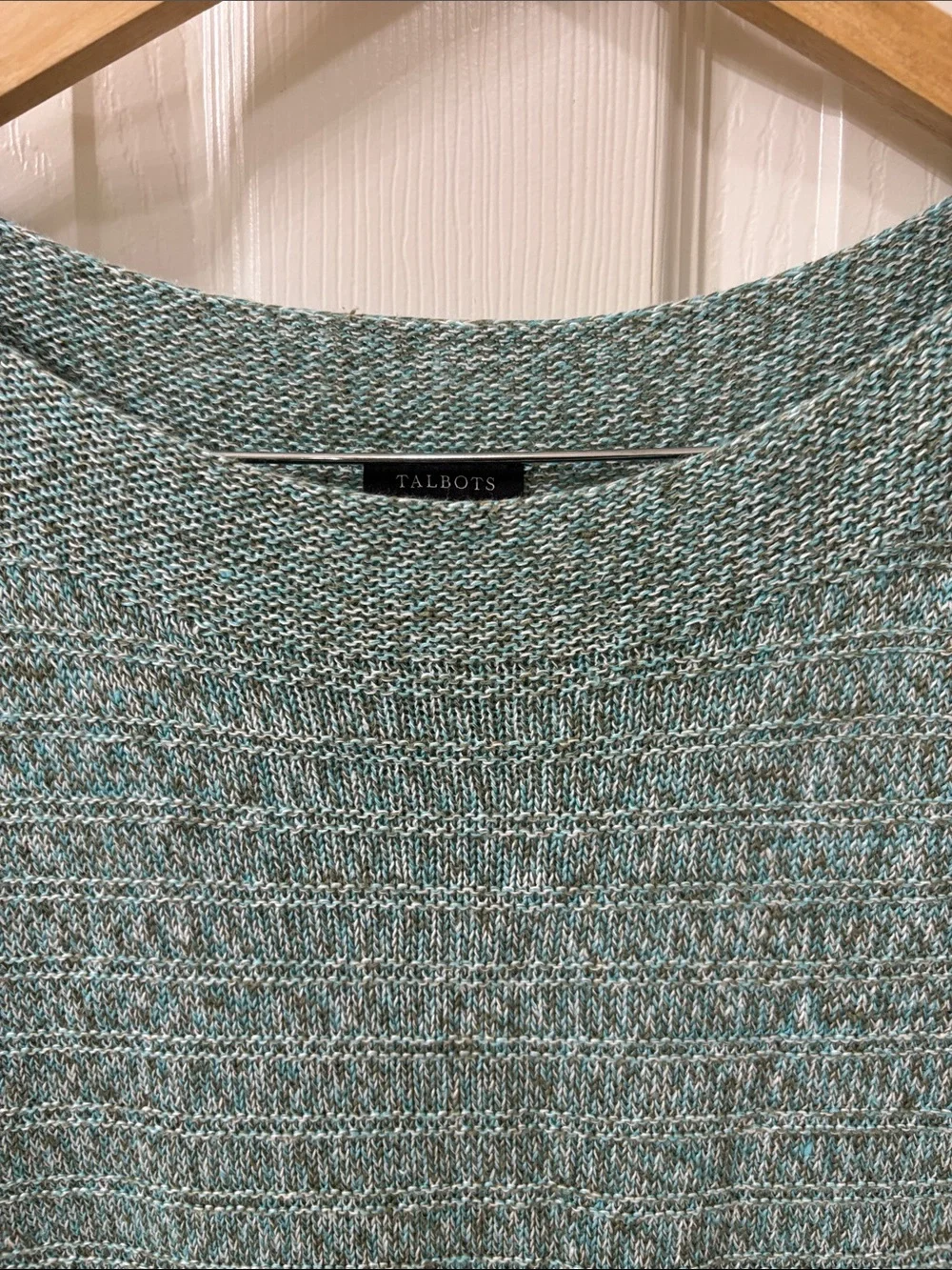 Talbots Mint Green Short-Sleeve Knit Top